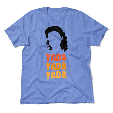 Yada-yada-yada Men/Unisex T-Shirt in Heather Columbia Blue color